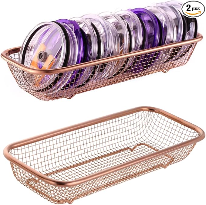 2Pack Stainless Steel Tumbler Cup Lid Organizer Inside Cabinet, Mason Jar Lid H by YokuMade