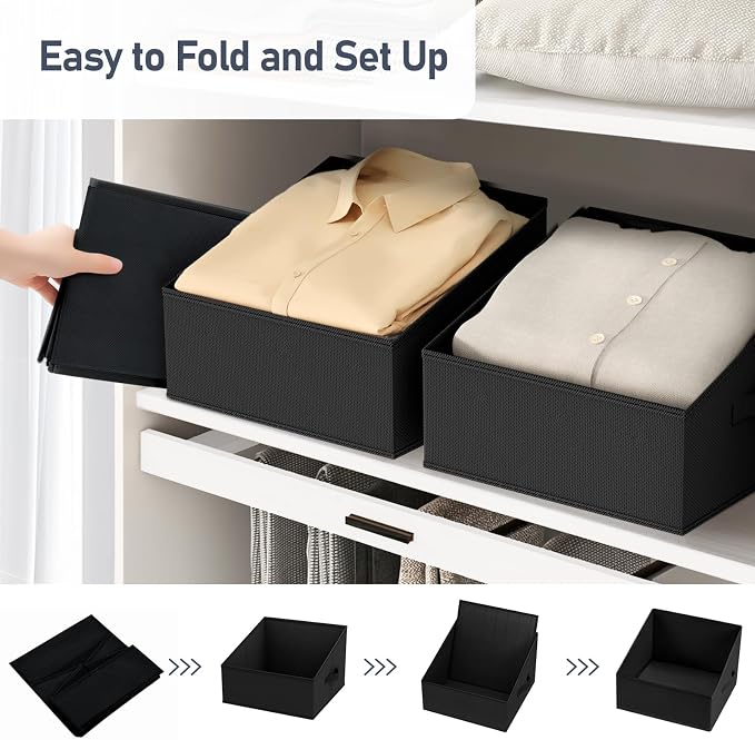 DIMJ Closet Storage Bins 12 Pack - Image 4