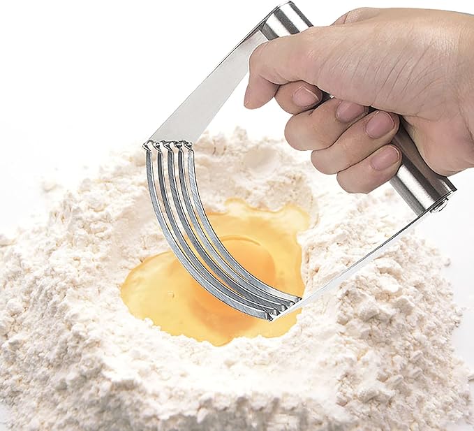 Dough Blender, 4.6 Inch x 4 Inch Stainless Steel Pastry Cutter - Image 5