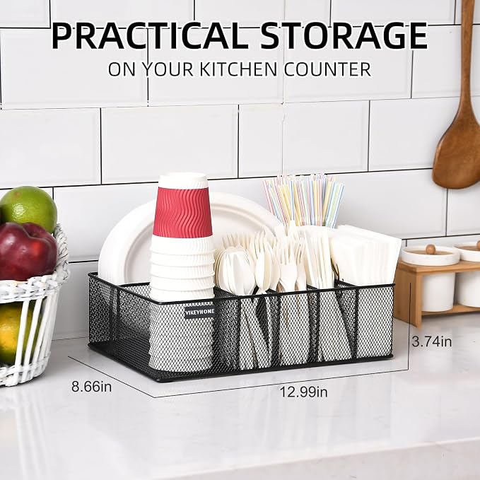 VIKEYHOME Paper Plate Organizer - Image 4