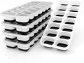 Ice Cube Trays 5 Pack for Freezer – 70 Cubes, Reinforced Snap Lids That Stay by DclobTop