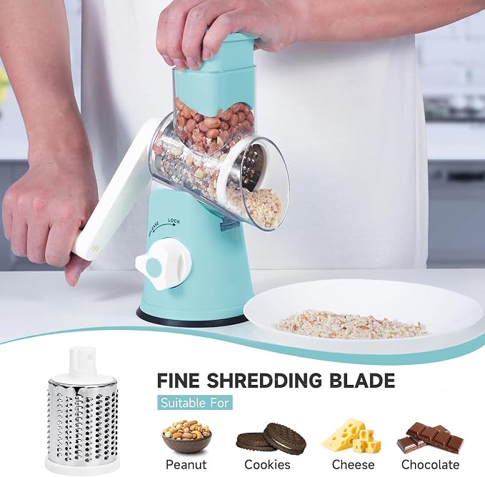 Rotary Cheese Grater, Cheese Grater Hand Crank - Image 4