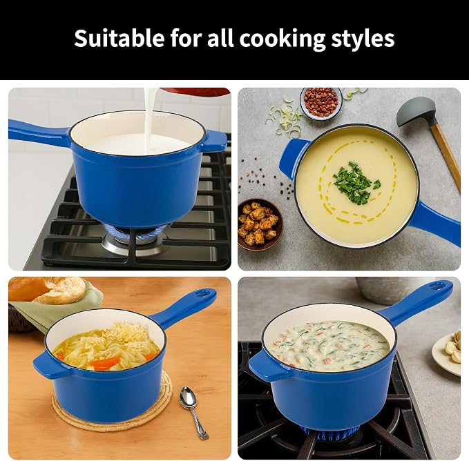 Enameled Cast Iron Sauce Pan - Image 7