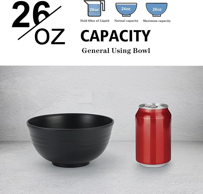 Wheat Straw Bowl Sets, Microwave and Dishwasher Safe Bowls, Alternative Plastic - Image 3