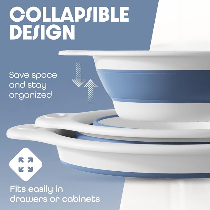 Gevoli Collapsible Colanders Food Strainers - Image 4