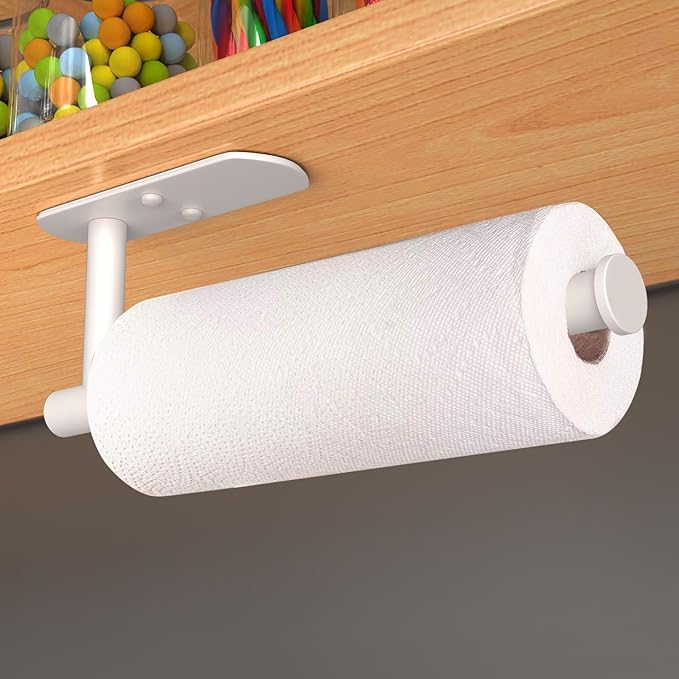 VAEHOLD Adhesive Paper Towel Holder Under Cabinet Wall Mount - Image 2