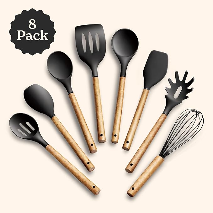 Country Kitchen Non Stick Silicone Utensil Set - Image 2
