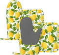 Lemon Oven Mitts and Pot Holders Sets of 4, Resistant Hot Pads by Nelife
