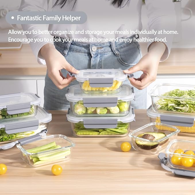 coccot [10 pack Glass Meal Prep Containers - Image 2