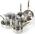 Martha Stewart Castelle 10 Piece 18/8 Durable Stainless Steel Induction Safe by MarthaStewart
