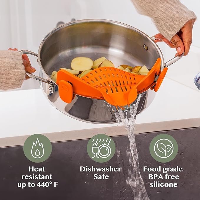 Kitchen Gizmo Snap N Strain Clip On Strainer - Image 5