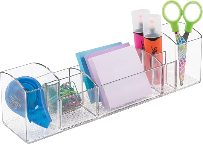 iDesign 43030 Med+ 12" Plastic Divided Vanity Medication and Bathroom Accessory - Image 9