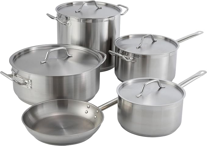 Winco Heavy-Duty Stainless Steel Stock Pot - Image 9