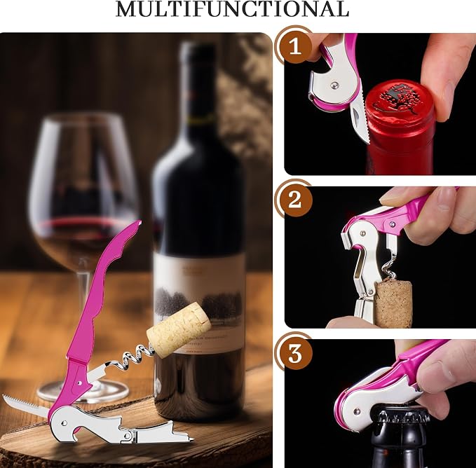 HYZ 2-Pack Wine Opener Waiter Corkscrew, Professional Wine Key - Image 5