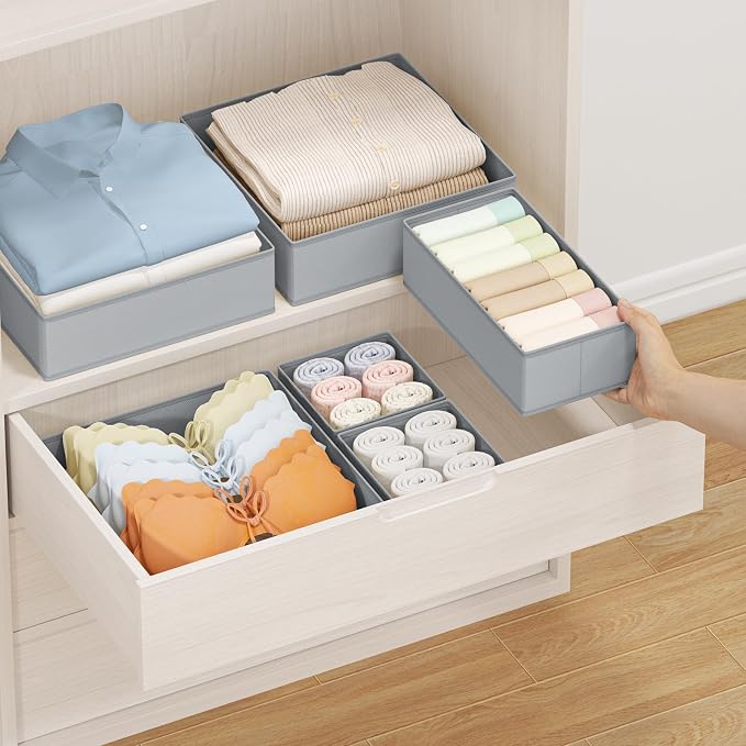 DIMJ Drawer Organizer Clothes 24 Pack - Image 4
