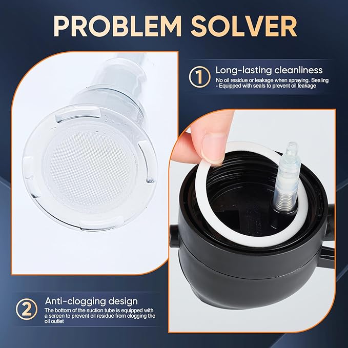 Olive Oil Sprayer for Cooking – 2 in 1 Olive Oil Dispenser Bottle for - Image 5