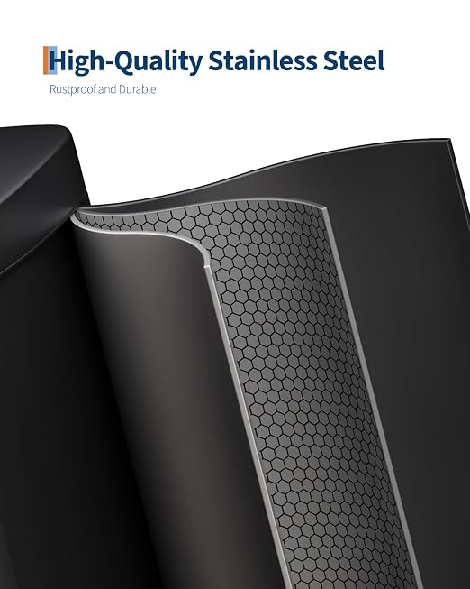 GarveeHome Stainless Steel Kitchen Trash Can, 13 Gal / 50 L Step-On Garbage Bin - Image 3