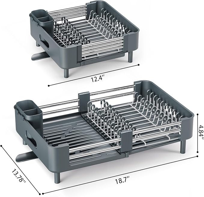 Urackify Stainless Steel Dish Drying Rack - Image 2