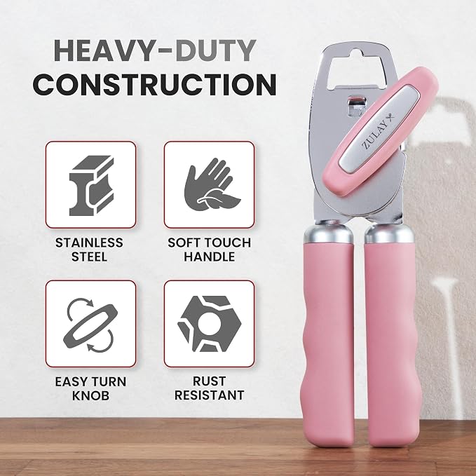 Zulay Kitchen Heavy Duty Stainless Steel Can Opener Manual - Image 3