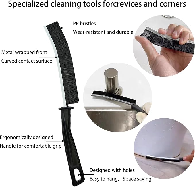 7 Pcs Multi-Purpose Crevice Cleaning Brush Tool - Image 3