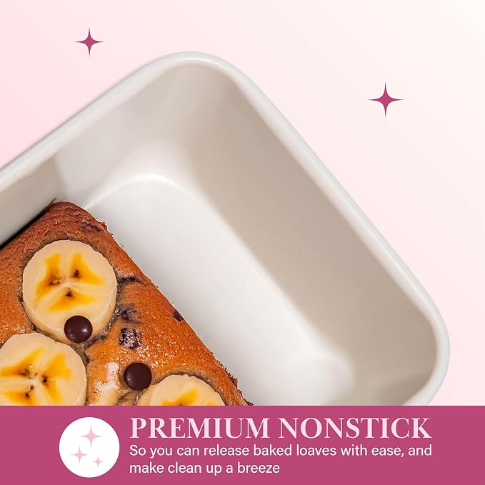 Paris Hilton Nonstick Carbon Steel Bakeware Collection, 9-Inch x 5-Inch Loaf Pan - Image 4