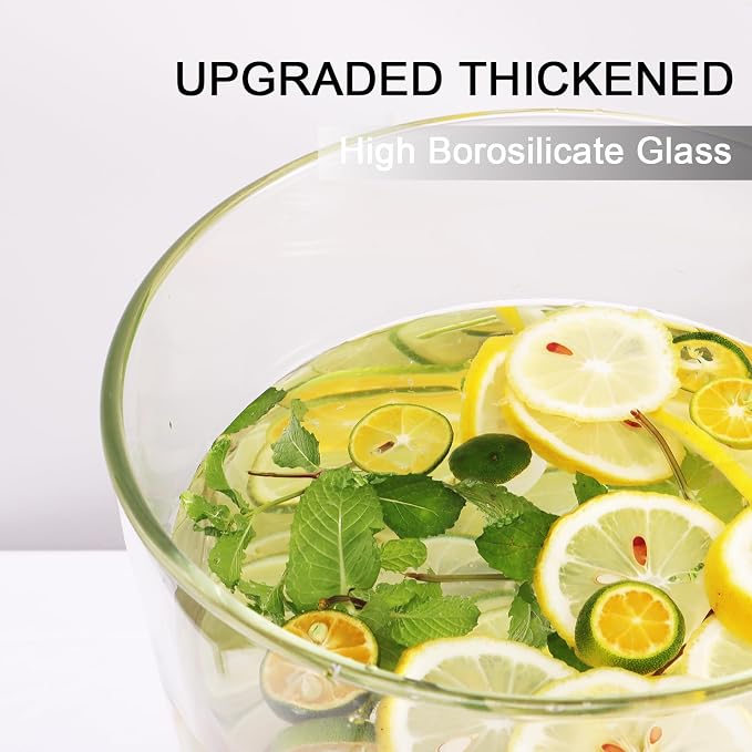 Beverage Dispenser, 3.5 Gallon Glass Drink Dispenser - Image 6
