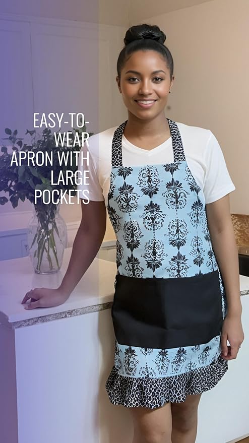 Lovely Flower Pattern Retro Aprons - Image 3