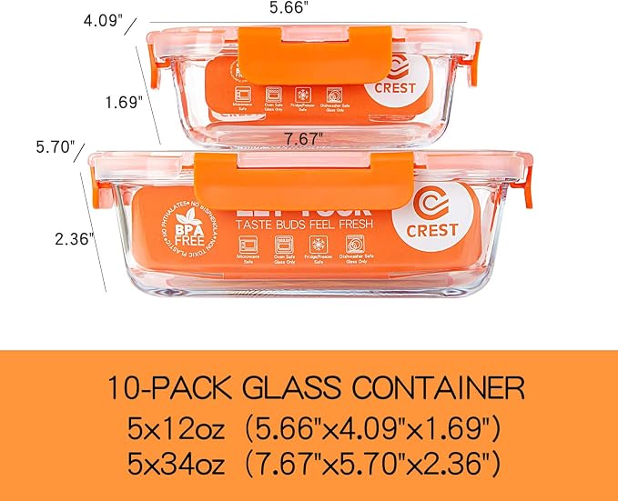 C CREST Glass Food Storage Containers - Image 2