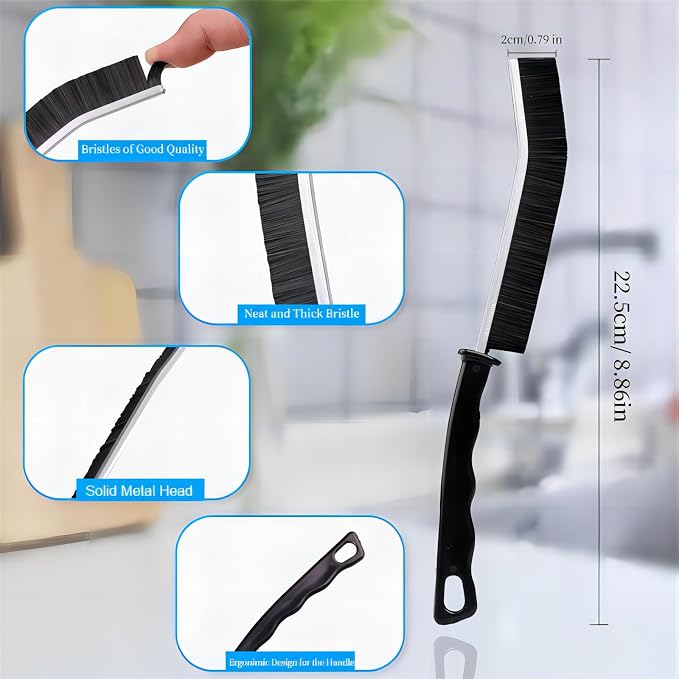 2 Pcs Crevice Cleaning Brush Hard Bristle Gap Brush Multifunctional - Image 5