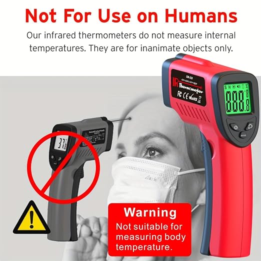 DEASOMIYE Infrared Thermometer Gun, -58℉～1022℉ Laser Thermometer Temperature Gun - Image 7