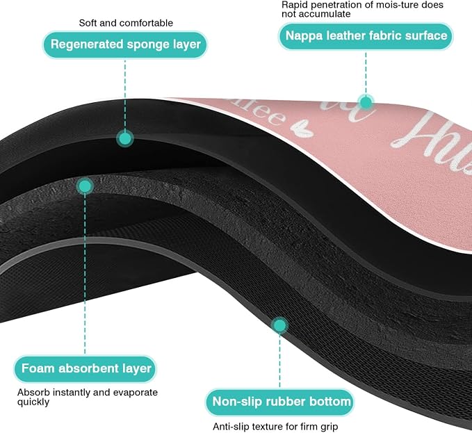 Coffee Bar Mat for Countertops 19inx12in, Absorbent Hide Stain Anti-Slip Cafe - Image 6
