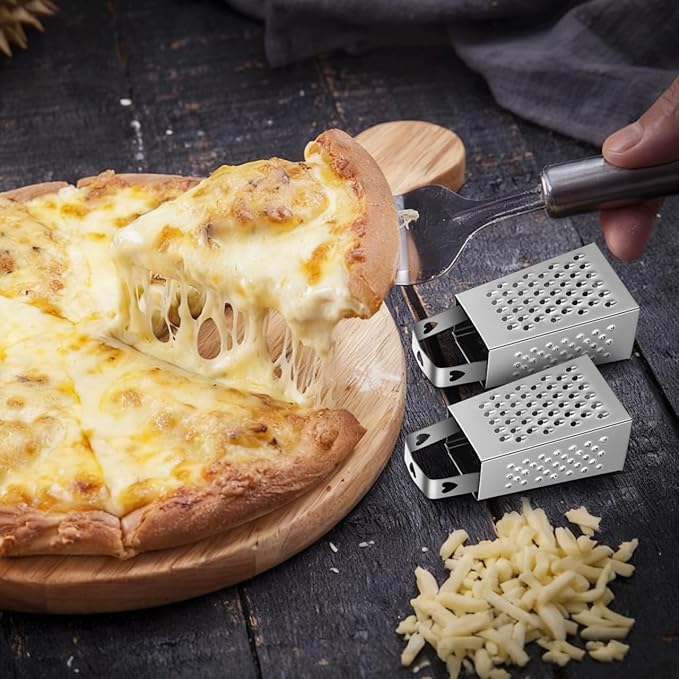 ABOOFAN 6Pcs Mini Box Graters, 4-Sided Stainless Steel Cheese Grater & Zester - Image 7
