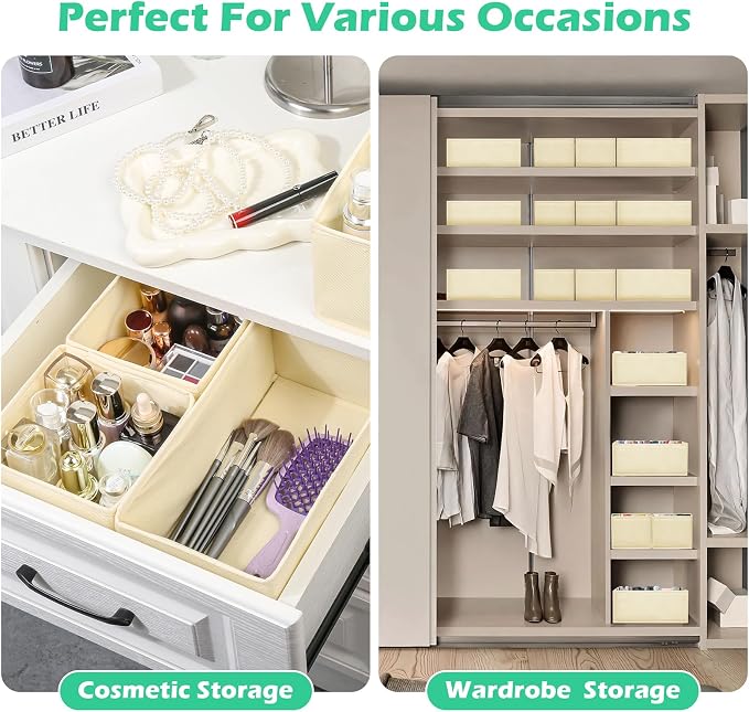 Drawer Clothing Organizer 16-Pack, Fabric Folding Wardrobe Organizer - Image 7