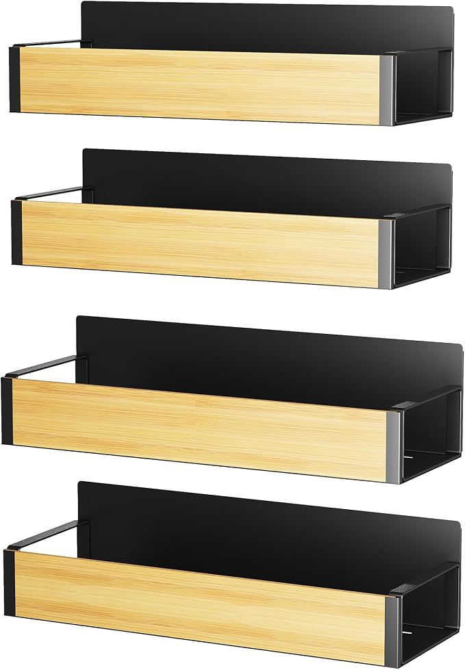 Vetacsion 4 Pack Moveable Fridge Magnetic Spice Racks - Image 7