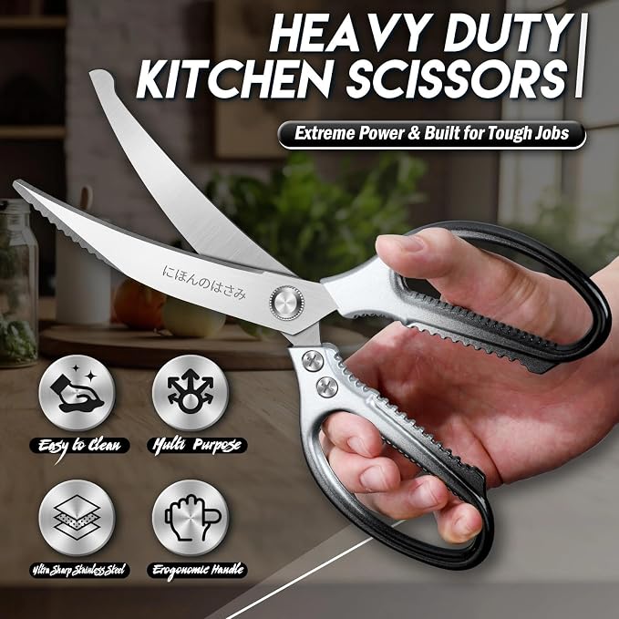 TIJERAS Kitchen Scissors Set Black - Image 4