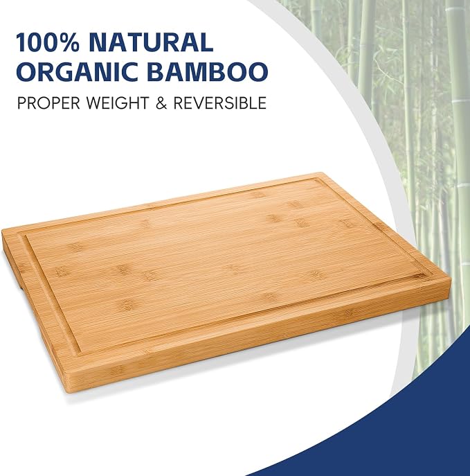 Hiware 3-piece Bamboo Cutting Boards - Image 3