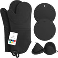Rorecay 6pcs Oven Mitts and Pot Holders Sets Heat Resistant 500 Degrees by Rorecay