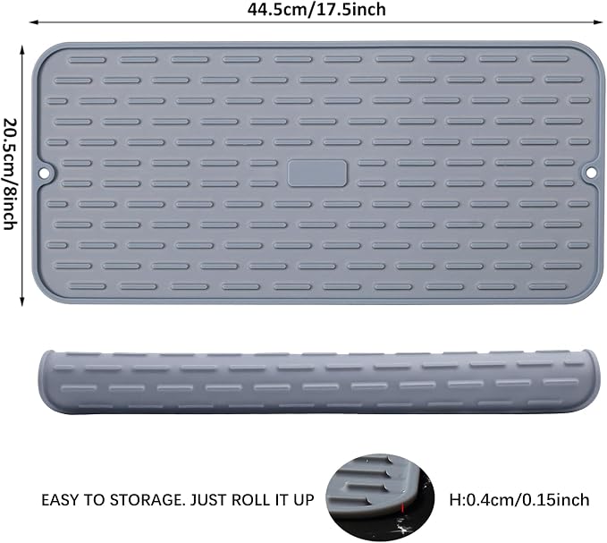 To encounter Silicone Dish Drying Mat -Small 17.5" x 8" - Image 6