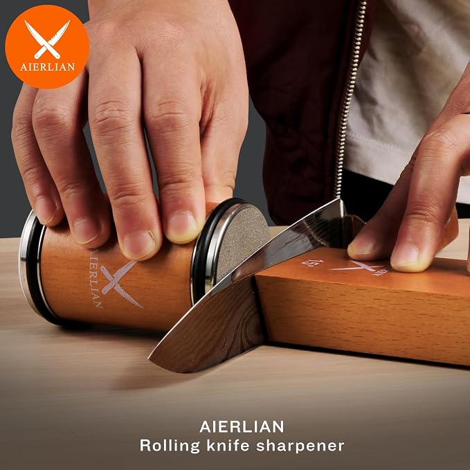 AIERLIAN Knife Sharpener Tool, Rolling Knife Sharpener Kit, Knife Sharpening - Image 2