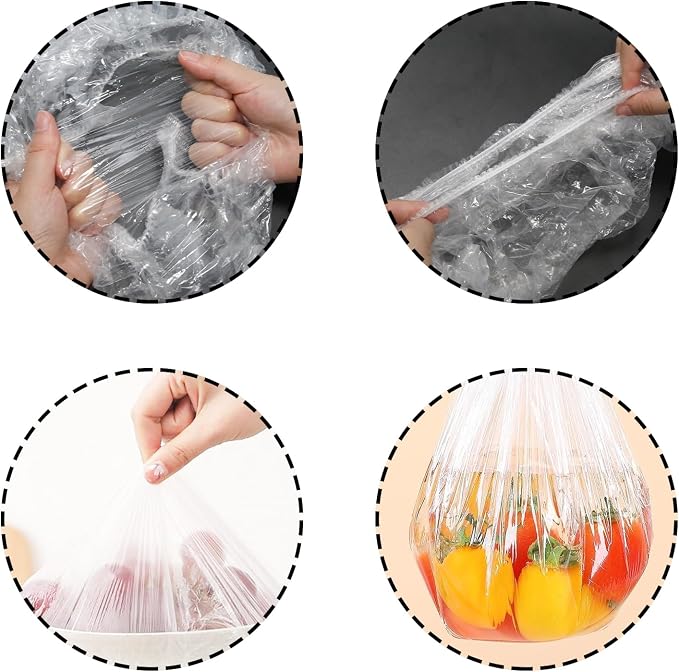 50 Pcs Extra Large Bowl Covers Fits Bowls Up to 17" Stretch Reusable Plate - Image 3