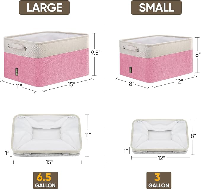 BALEINE 2 Pack Fabric Closet Storage Bins - Image 2