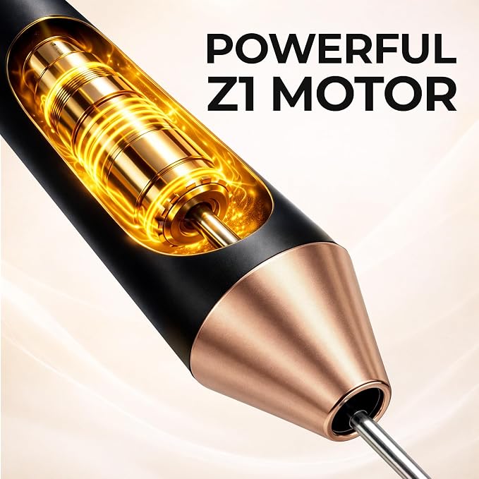 Zulay Kitchen Metal Rechargeable Milk Frother, 3 Whisk Attachments Handheld - Image 5