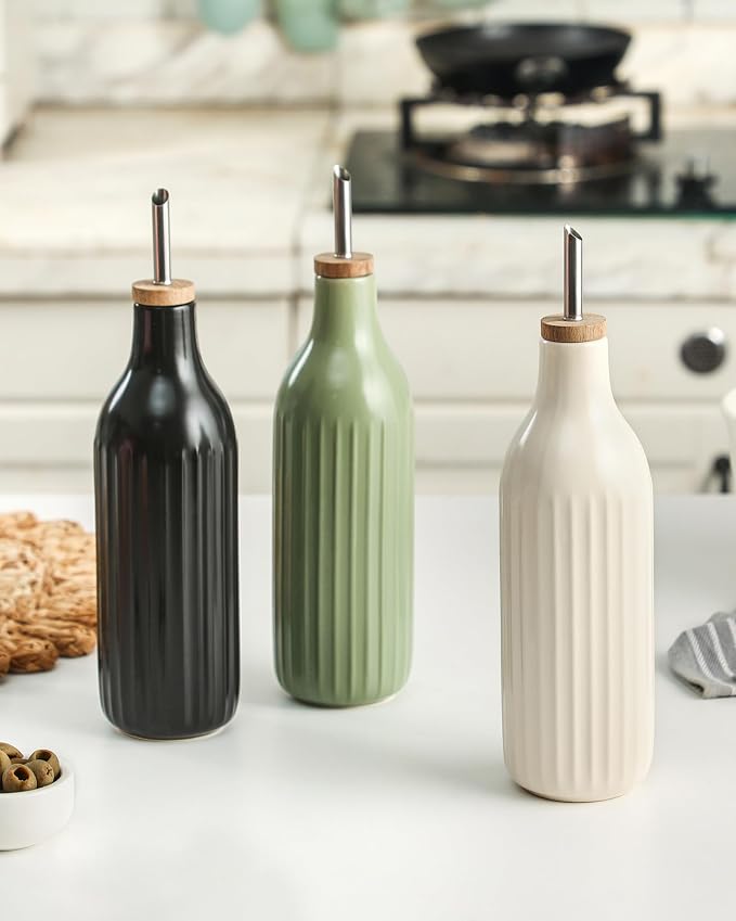 FE FUN ELEMENTS Olive Oil Dispenser Bottle, 19 oz Oil Dispenser - Image 7