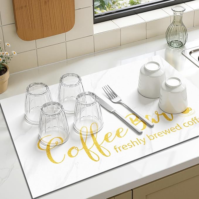 Findosom Dish Drying Mat, Cuttable Drying Mat - Image 4