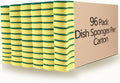Kitchen Cleaning Sponges, 96 Pack Eco Non-Scratch by WUHUIXOZ
