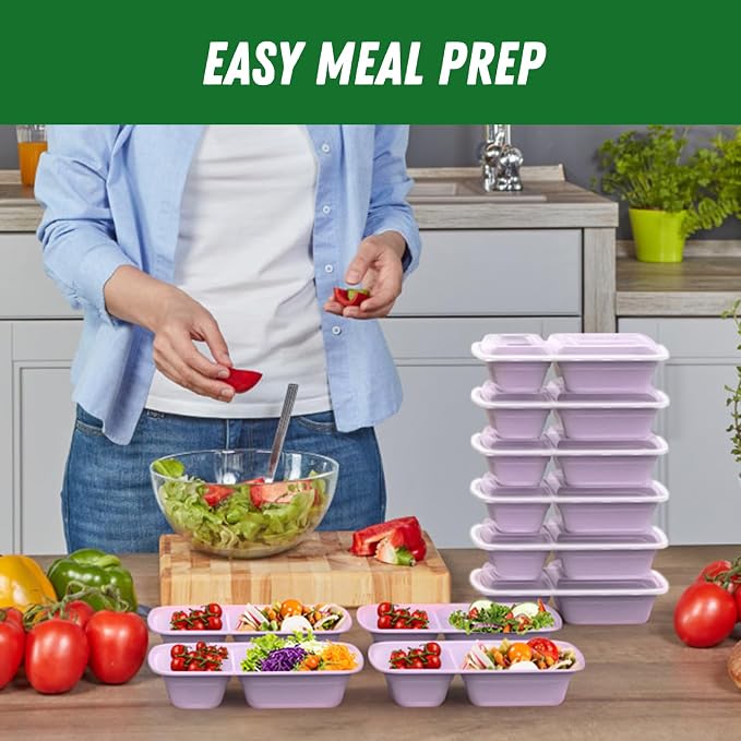 Dealusy 50 Pack 28 oz Meal Prep Containers Reusable - Image 6
