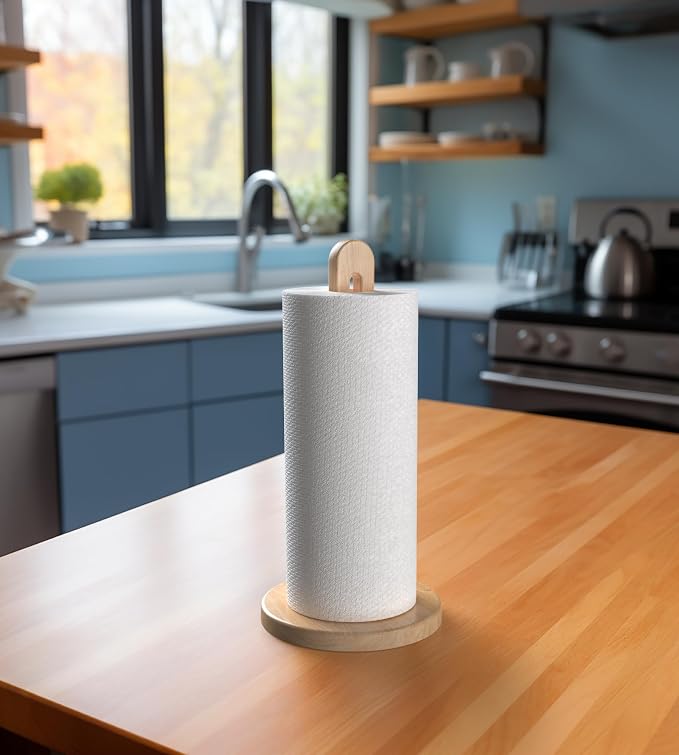 Wooden Paper Towel Holder Stand - Image 8