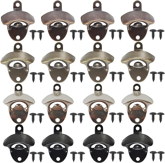 ROYHOO 16PCS Wall Mounted Bottle Opener Vintage Beer Opener by Unknown