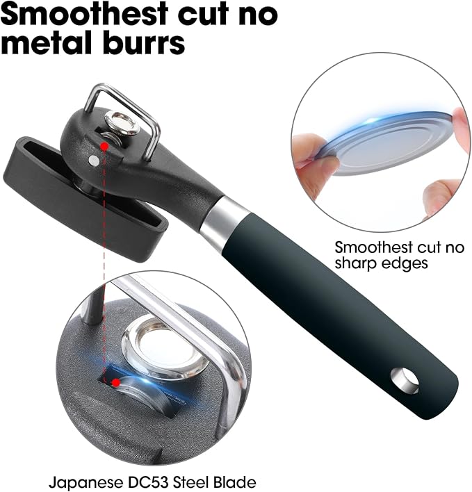 Beneno Can Opener, Manual Side Safe Cut Can Opener Smooth Edge - Image 3