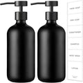 GMISUN Black Soap Dispenser, 2 Pack Matte Black Hand Soap Dispensers by GMISUN